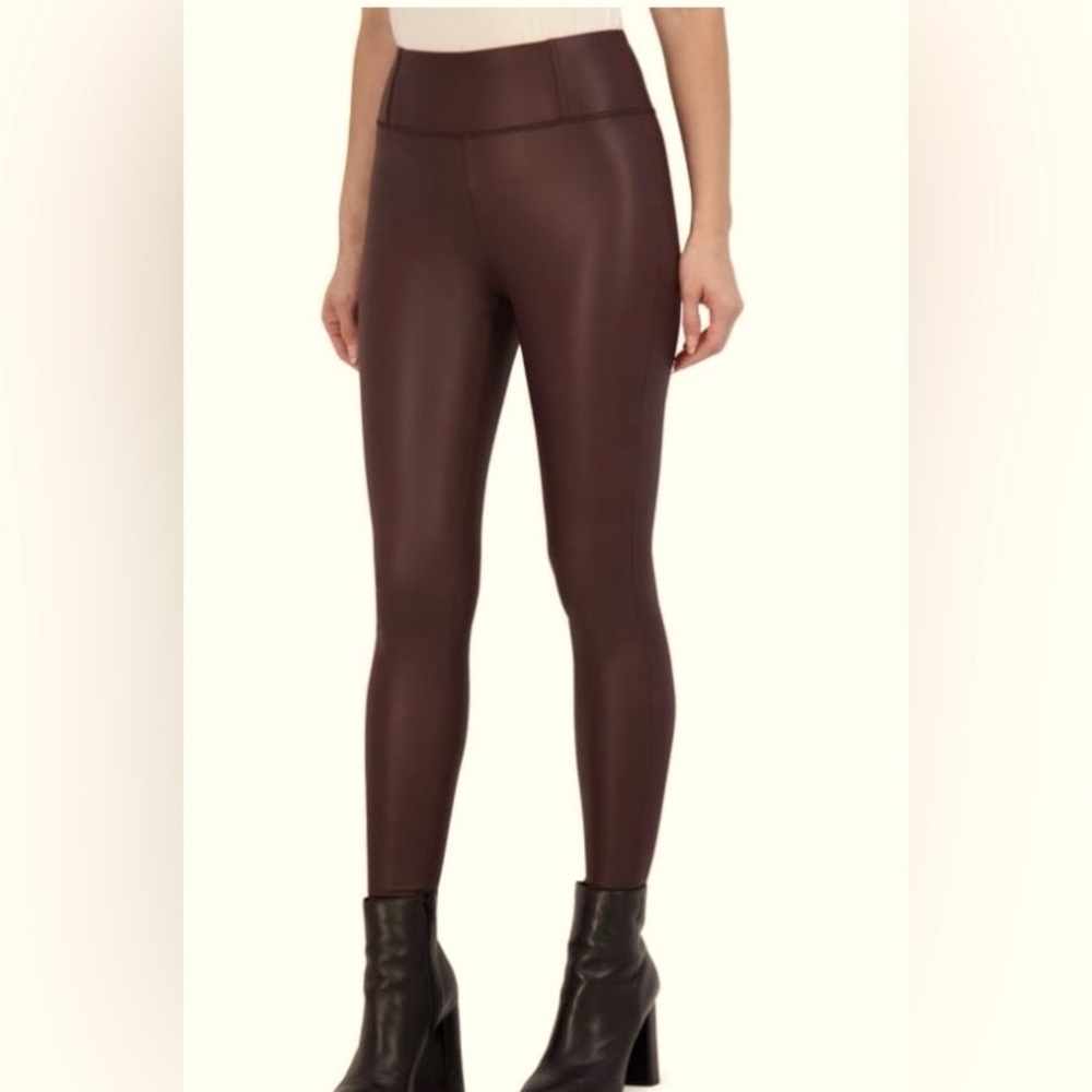 OOKIE & LALA Vegan Leather HIGH RISE  PANTS NEW SIZE MED 🎁